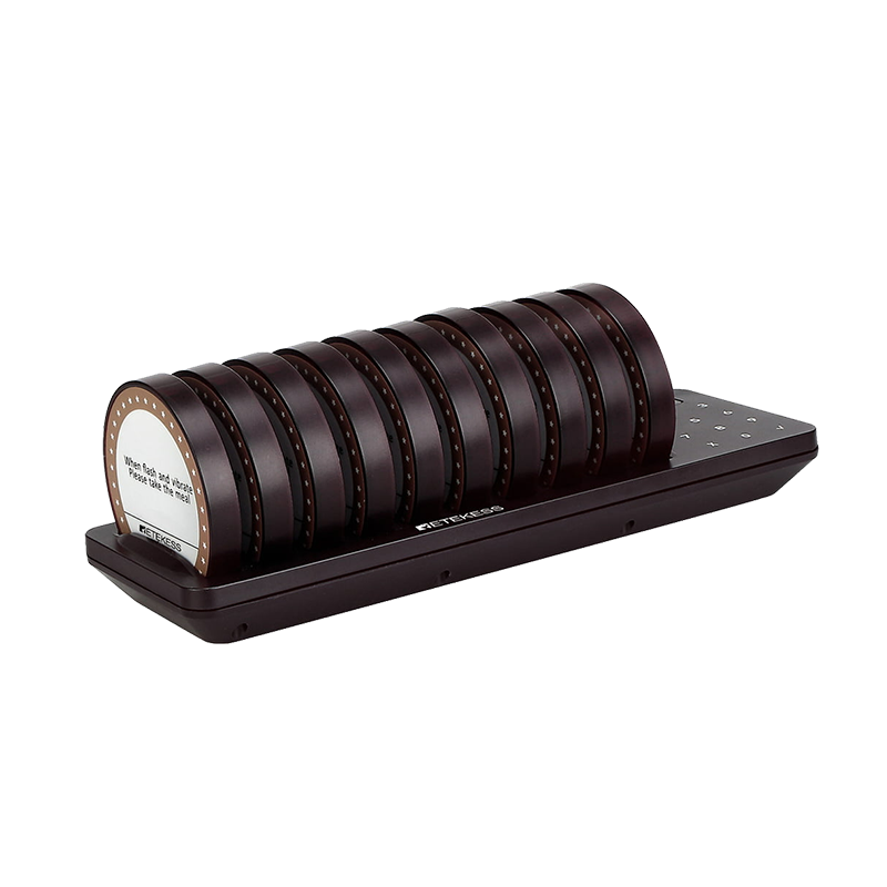 เครื่องเรียกคิวแบบไร้สาย รุ่น TD162 (เพจเจอร์x10) เพจเจอร์เรียกคิวไร้สาย ระบบเรียกคิวไร้สาย สําหรับร้านอาหาร ร้านกาแฟ คลินิก