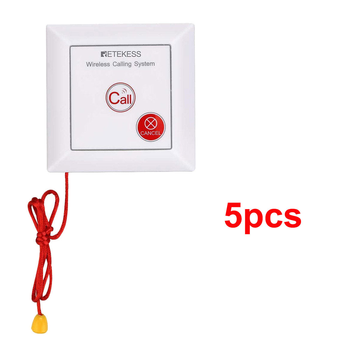 Retekess ระบบสายดึงเรียกฉุกเฉินในห้องน้ำ Emergency Call (Toilet) พร้อมไฟไซเรนแสดงสถานะ TH 103 ขายเป็นชุด ห้องน้ำคนพิการ ผู้สูงอายุ ผู้ป่วย