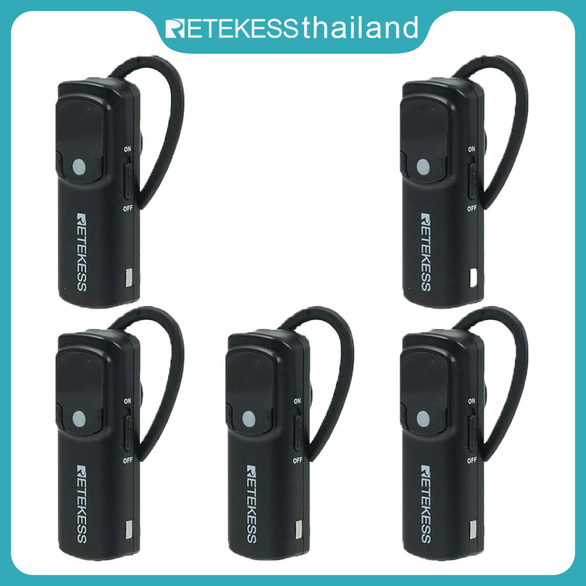 ระบบไกด์นำเที่ยวไร้สายสองทาง Retekess TT126 อุปกรณ์สื่อสารสองทาง 280 ม. ลดเสียงรบกวน ชุดหูฟังไกด์นำเที่ยวสำหรับเยี่ยมชมโรงงาน